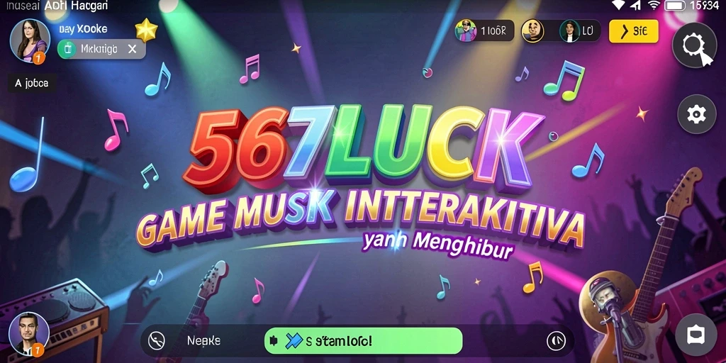 Screenshot gameplay 567LUCK yang menunjukkan interaksi musik yang menarik.