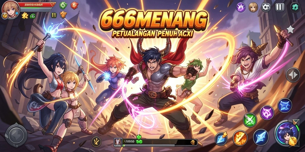 Tampilan menarik dari gameplay Anime yang menakjubkan.