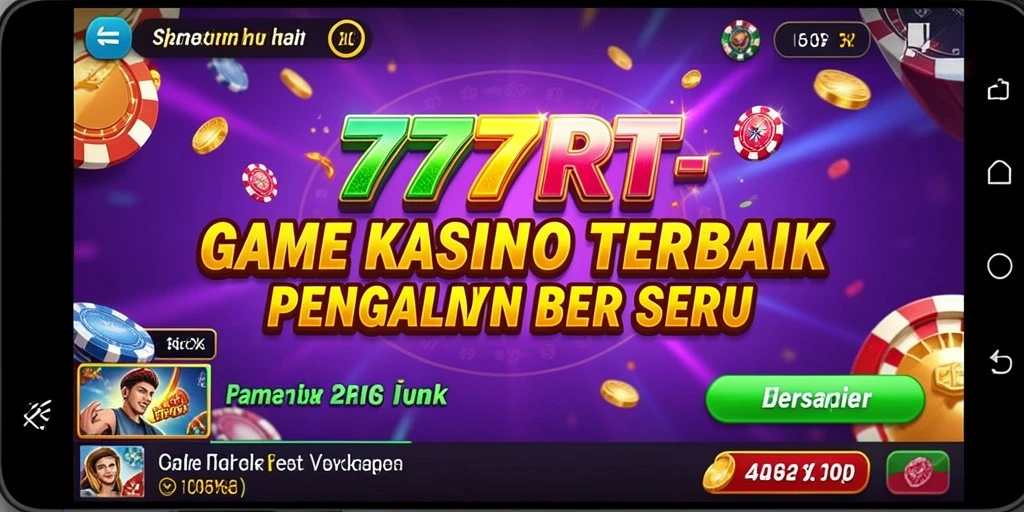 Tampilan menarik dari gameplay Kasino di 777RT.