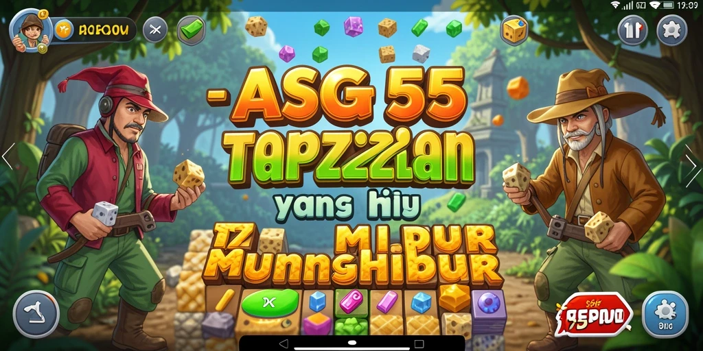 Tampilan gameplay ASG55 dengan berbagai tantangan Puzzle yang menarik.