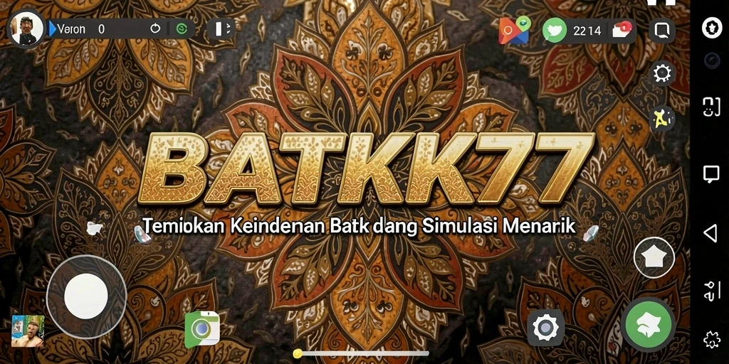 Tampilan menarik dalam gameplay BATIK77 saat menciptakan batik.