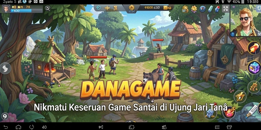 Tampilan gameplay seru yang menarik di DANAGAME.