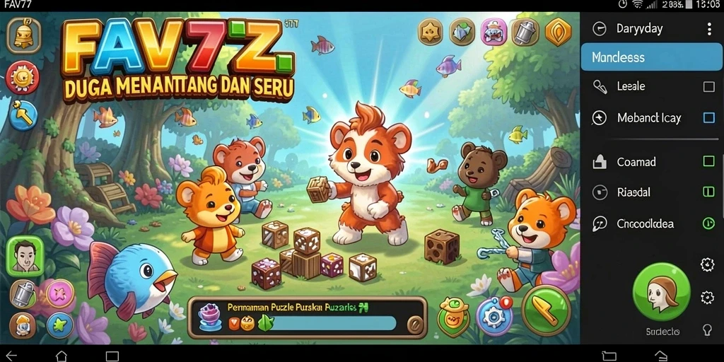 Gameplay FAV77 menampilkan tantangan puzzle yang mengasyikkan dan beragam.