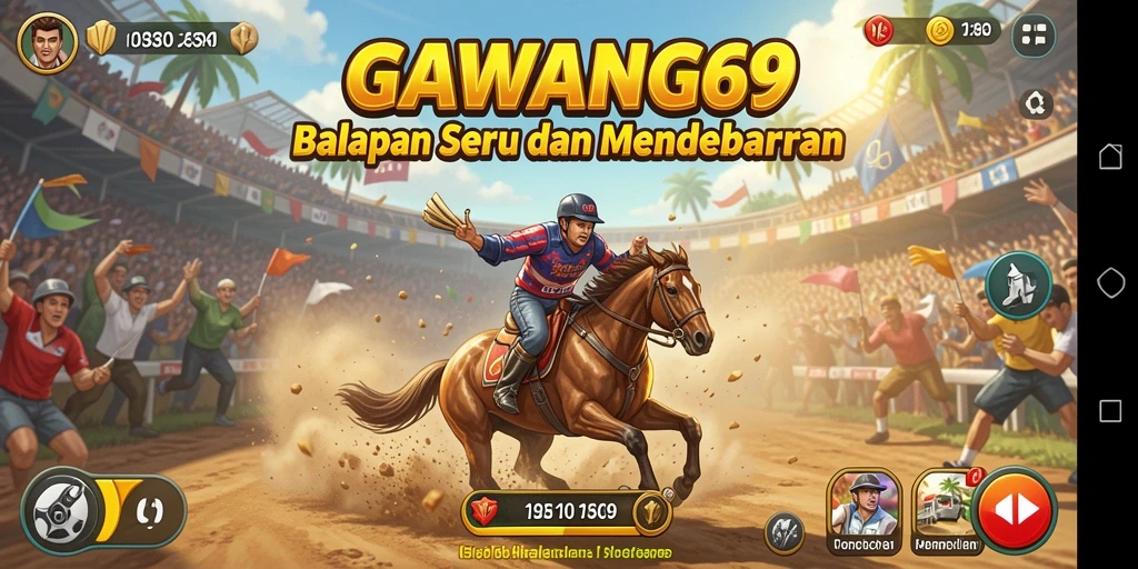 Gameplay Racing yang menegangkan dan seru di GAWANG69.
