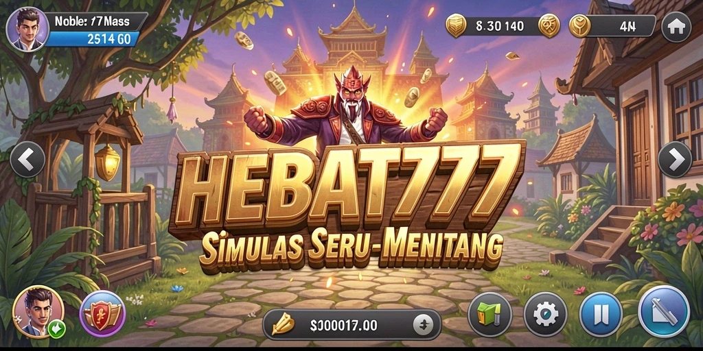 Tampilan gameplay seru dan interaksi mendalam di HEBAT777.