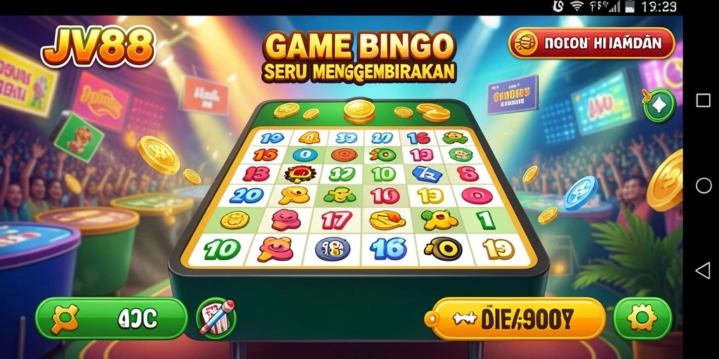 Screenshot gameplay seru dari game Bingo JV88.