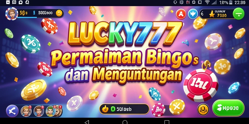 Tampilan gameplay seru LUCKY777 dalam permainan Bingo.