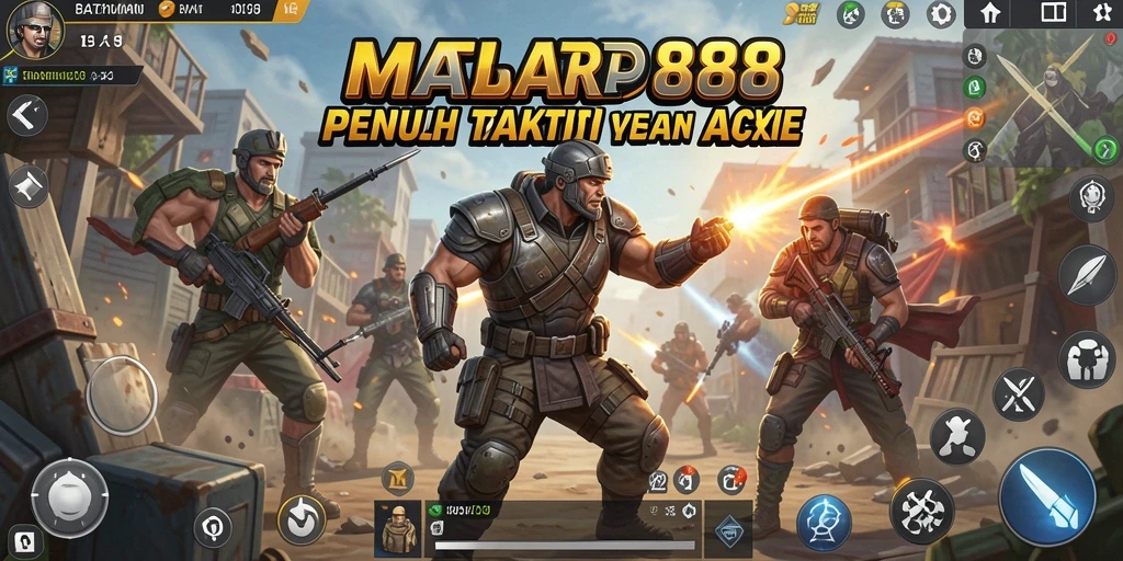 Screenshot gameplay MABAR88 yang menunjukkan aksi pertempuran seru.