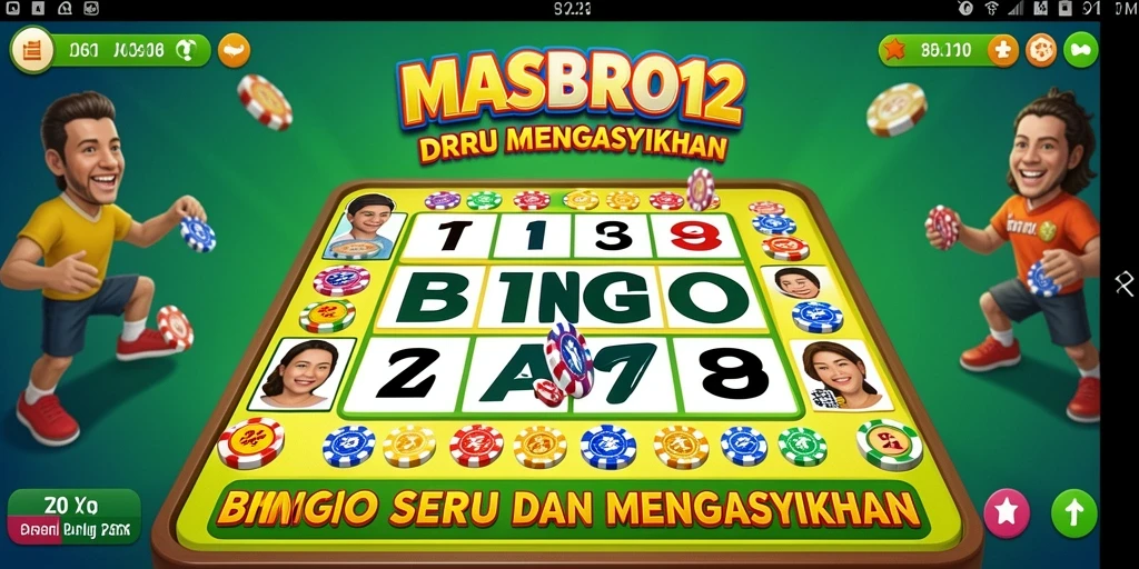 Screenshot gameplay MASBRO12 yang menampilkan momen Bingo yang mendebarkan.