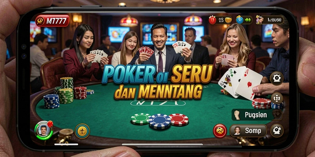 Gameplay seru dari MT777 yang menampilkan aksi poker.