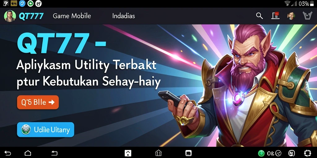 Tampilan antarmuka QT777 yang user-friendly dan fungsional.