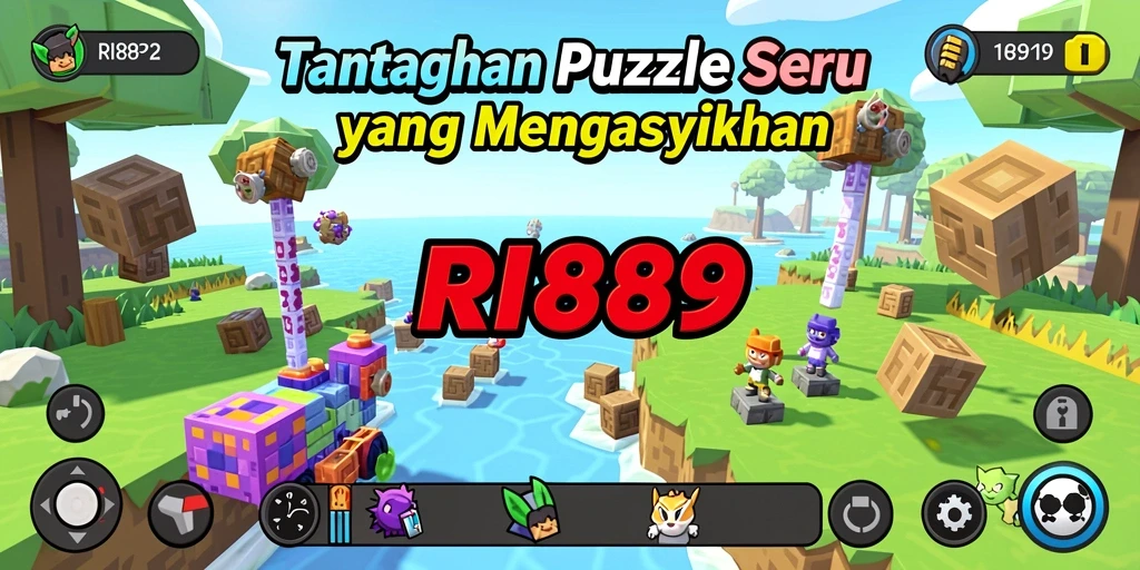 Tampilan menarik dari gameplay RI889 yang penuh tantangan Puzzle.