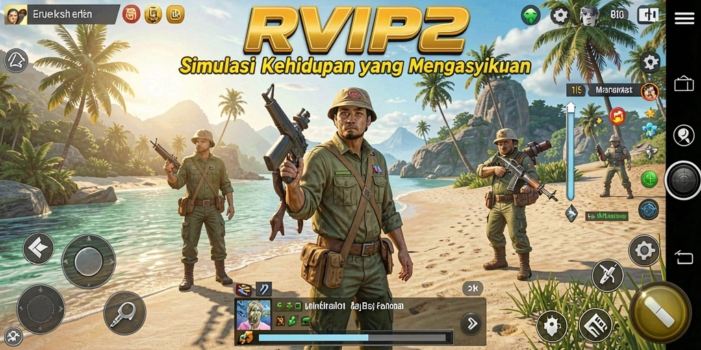 Tampilan gameplay menarik dalam simulasi kehidupan.