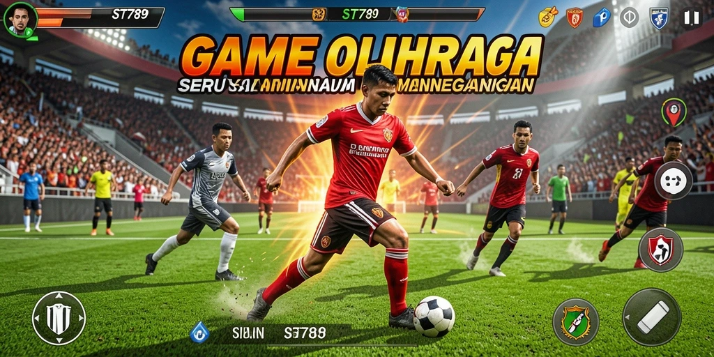 Tampilan gameplay ST789 yang menegangkan dengan aksi olahraga seru.