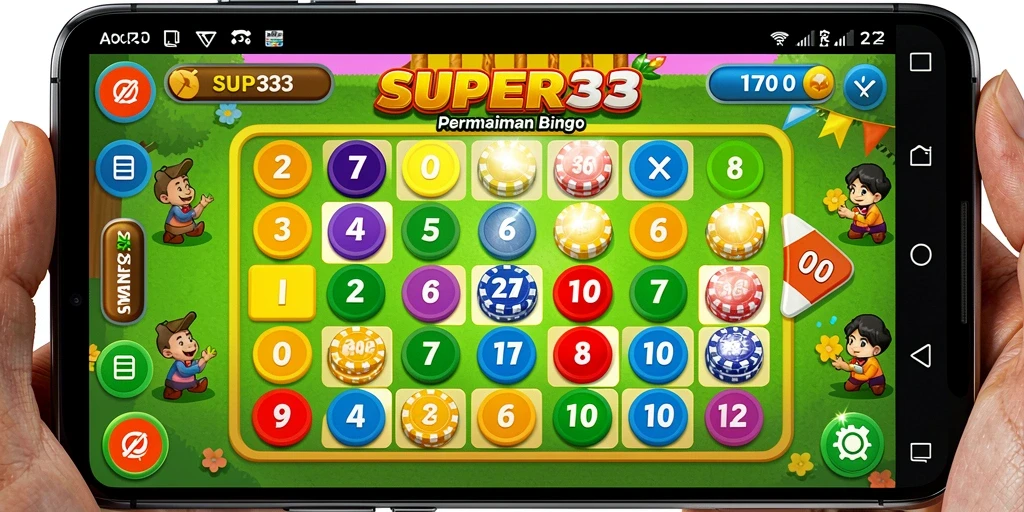 Tampilan gameplay Bingo yang seru dan menarik di SUPER33.
