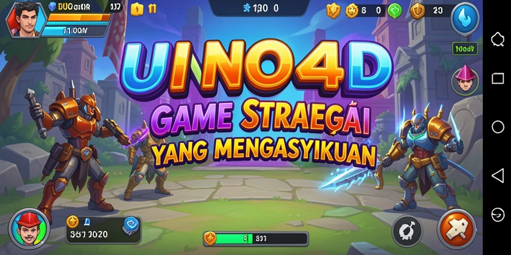 Tampilan gameplay seru dan strategis dari UNO4D.