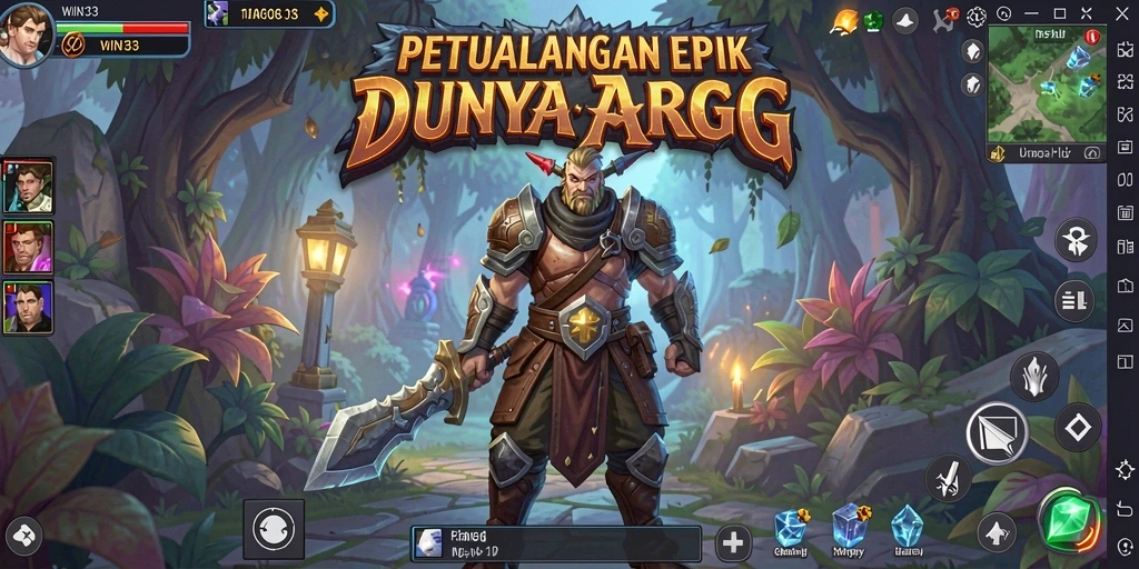 Tangkapan layar menunjukkan aksi pertarungan mendebarkan di WIN33.