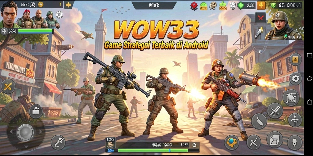 Tampilan gameplay dinamis dan strategi menarik di WOW33.