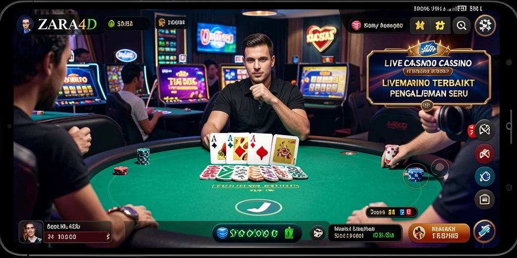 Gameplay ZARA4D dengan dealer langsung yang interaktif dan menyenangkan.